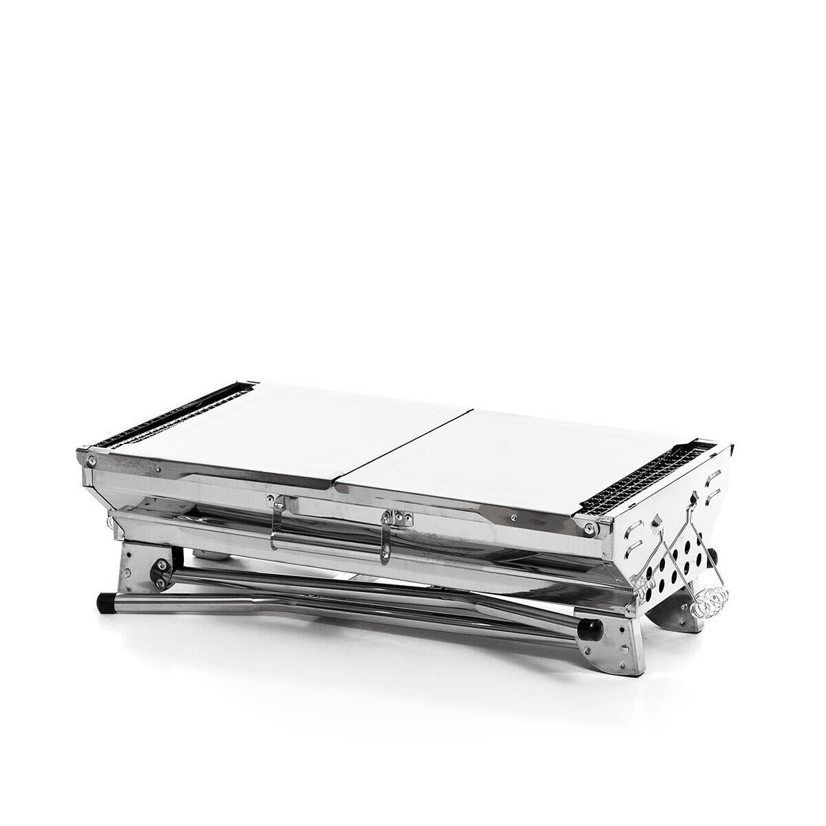 Barbacoa Plegable de Acero Inoxidable