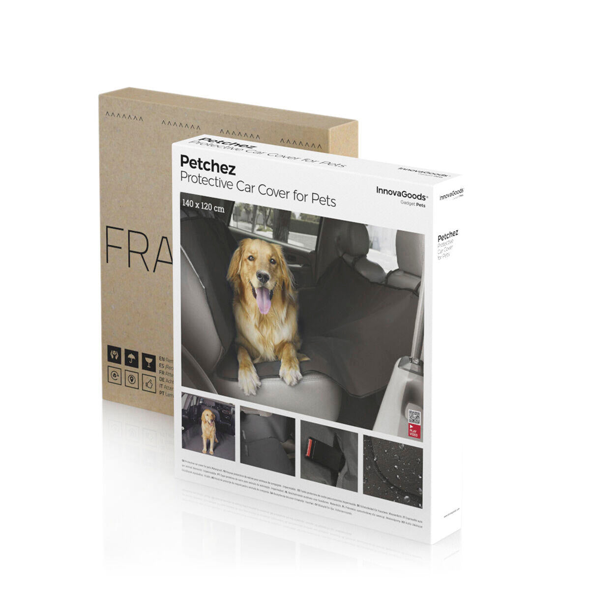 Funda Protectora de Coche para Mascotas.